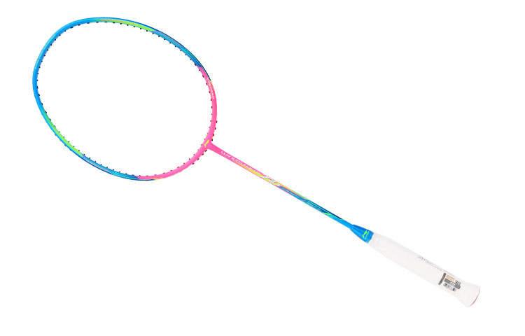 Li-Ning Li Ning Storm WS72 Full Carbon Badminton Rackets Control Type All around Defense Advanced Level 675MM Blue Pink