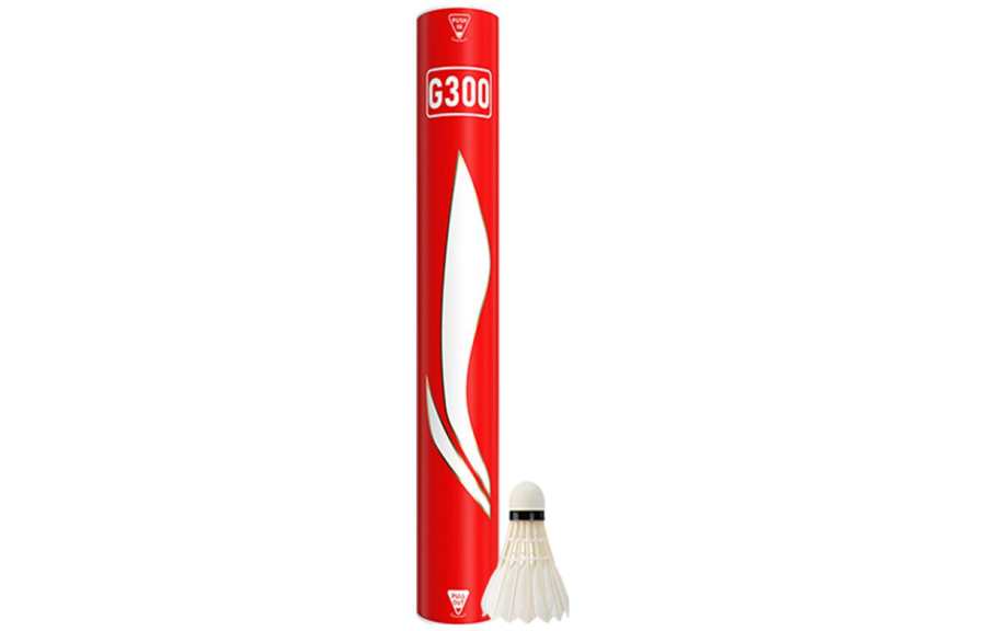 Li-Ning Li Ning G300 Goose Feather Shuttlecock 12 Pack Goose Feather Everyday Shuttlecocks
