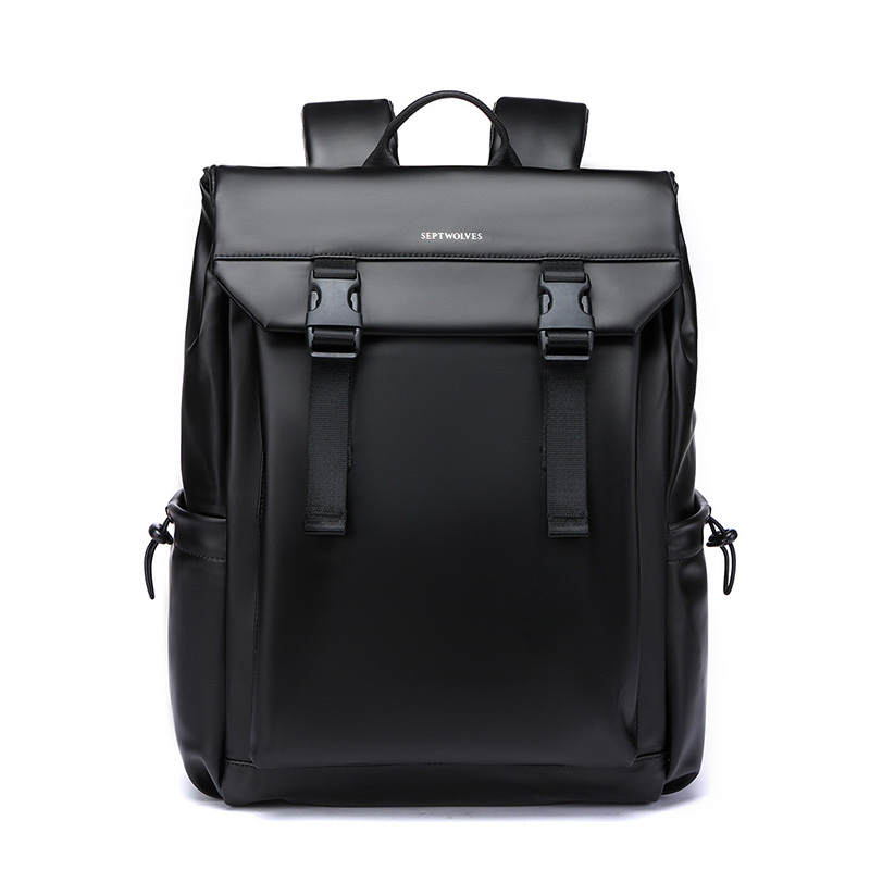 SEPTWOLVES SEPTWOLVES Fabric Backpack Medium Unisex Black