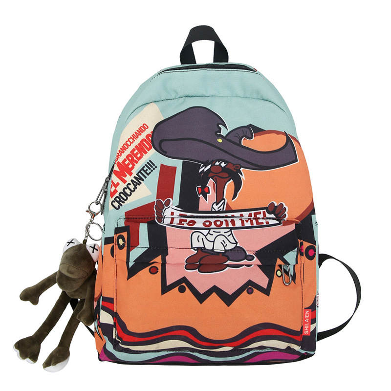 SURELAPTOP Nylon Backpack Regular Unisex Jasper/Joker/Bubble Gum/Pirate/Wine Bottle