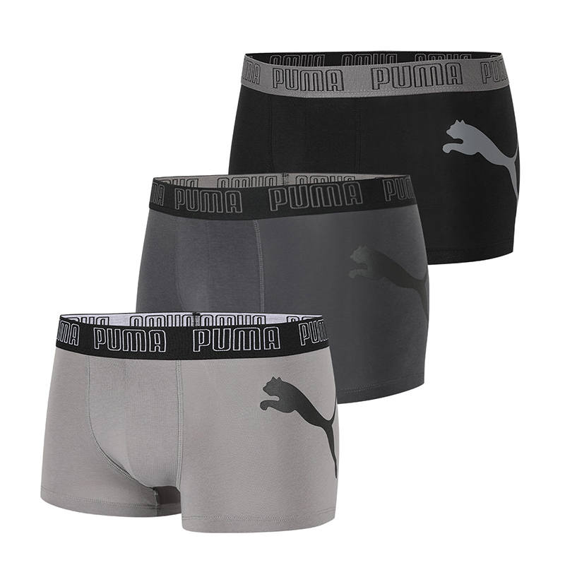 PUMA PUMA Underpants Men's 3 Pack, Black Gray Combo