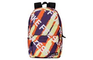 Erke Textile Fabric Backpack Regular Unisex Summer Lemon & Crimson Orange & Mystic Realm Purple