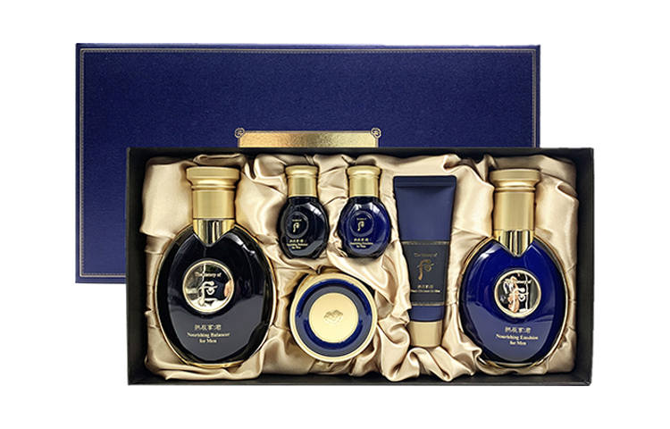 The History Of Whoo Men's Jun Skincare Sets Hydrating Oil Control Moisturizing Skincare Products, 6 Piece Set