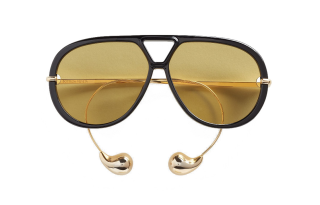 Bottega Veneta Eyewear Aviator Frame Sunglasses