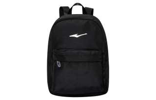 Erke Textile Fabric Backpack Regular Unisex Jet Black