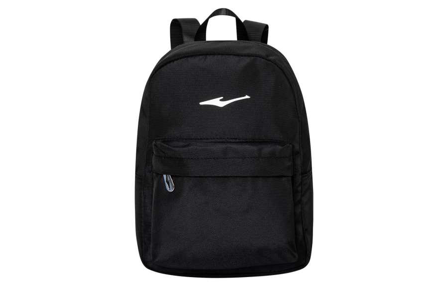 Erke Textile Fabric Backpack Regular Unisex Jet Black