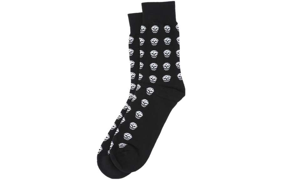 Alexander McQueen Alexander McQueen All Over Logo Detailed Socks