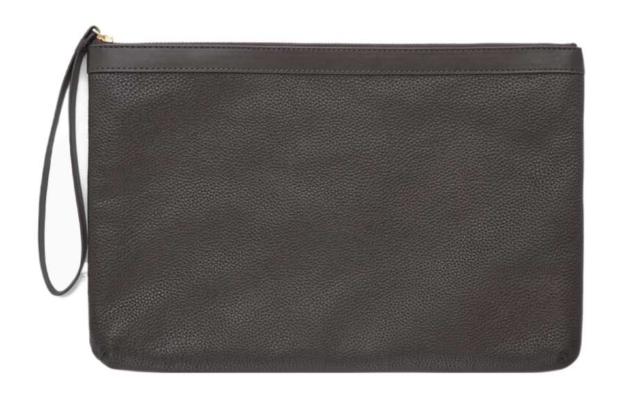 COS Cow Leather Clutch Regular Unisex Dark Brown