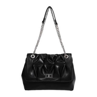UNITE STAR Pu Hobo Bag, Shoulder Bag, Crossbody Bag Women's Black/White