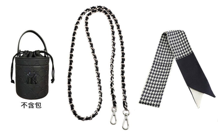 Luxury Care Artisan Workshop Leather Bag Straps Women's White & Black