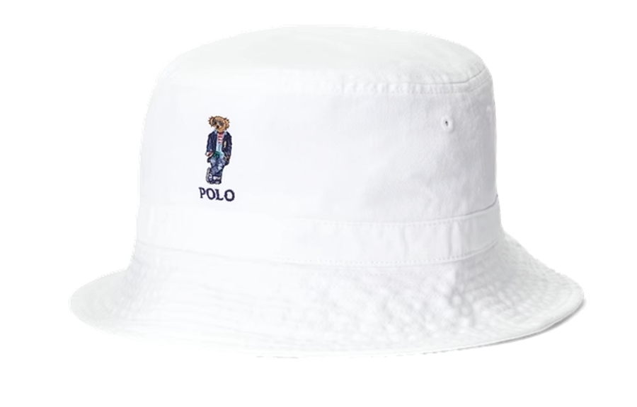 Polo Ralph Lauren Cotton Bucket Hats Kids' White