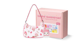 Zgo Sanrio IP Collaboration Polyester Shoulder Bag, Underarm Crossbody Bag Regular Women's Pink