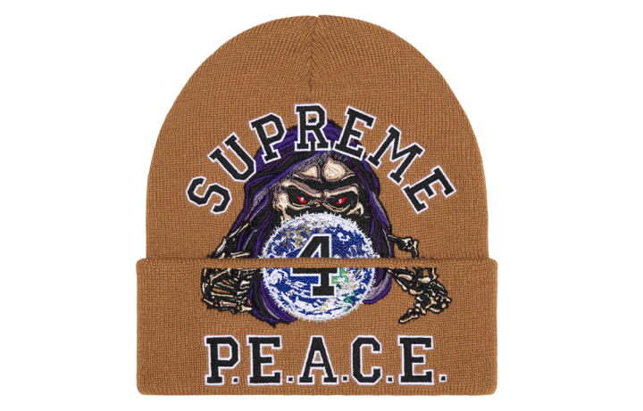 Supreme Supreme Peace embroidered beanie