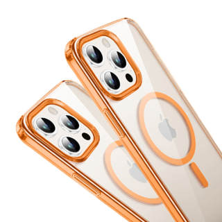 GAAOGKK Phone Cases Compatibility IPhone15/Pro/proma Transparent Airbag Drop Protection Case With Magnetic
