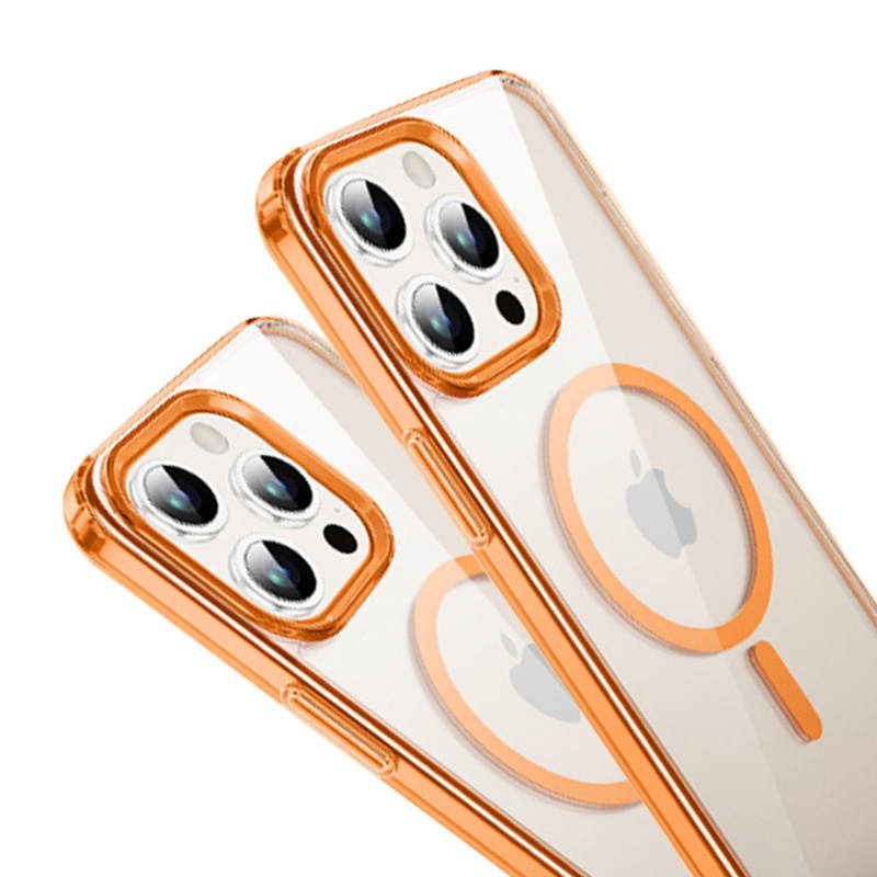 GAAOGKK Phone Cases Compatibility IPhone15/Pro/proma Transparent Airbag Drop Protection Case With Magnetic