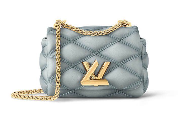 LOUIS VUITTON LOUIS VUITTON Pico GO 14 Leather Crossbody Bag, Shoulder Bag Regular Women's Light Gray