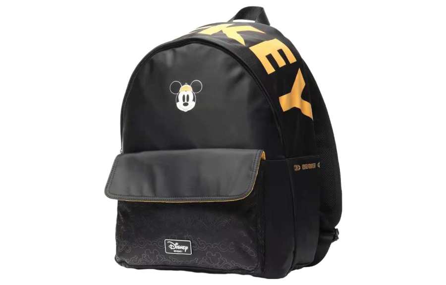 Li-Ning Li Ning Disney, Collaboration Sports Life Collection Fashion Trend Fabric Backpack Unisex Black
