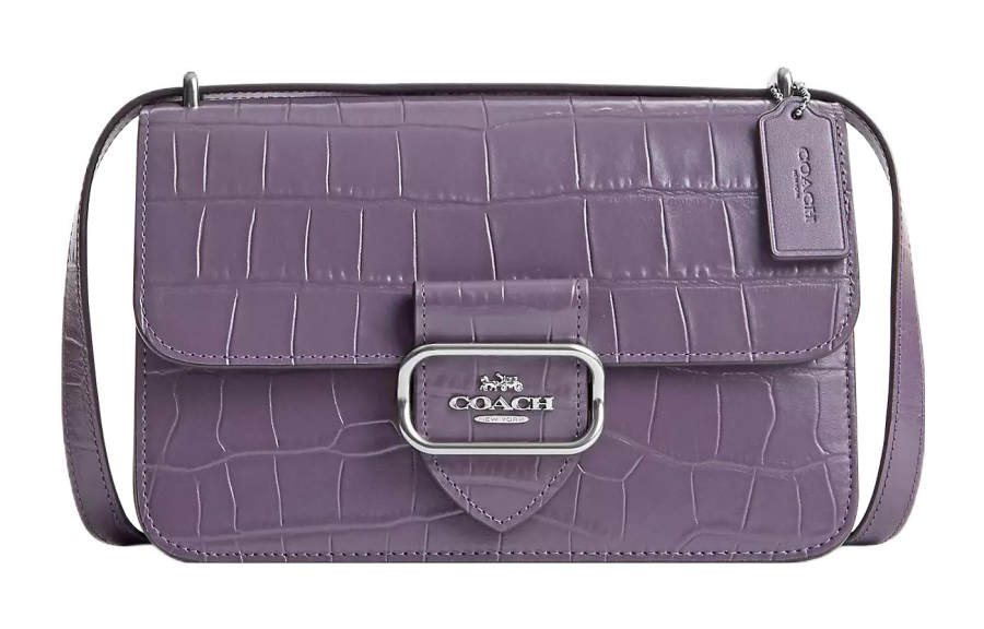 COACH Morgan Cow Leather Crossbody Bags Medium Women's Amethyst Color
