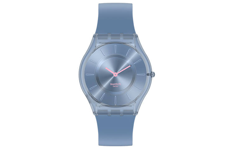 SWATCH Unisex 34mm Blue Watch SS08N100-S14