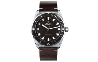 CHARLOTTE RAFFAELLI· Quartz Frontier Collection Diving Plate Black Warrior Wrist Watches Quartz Movement Leather Strap