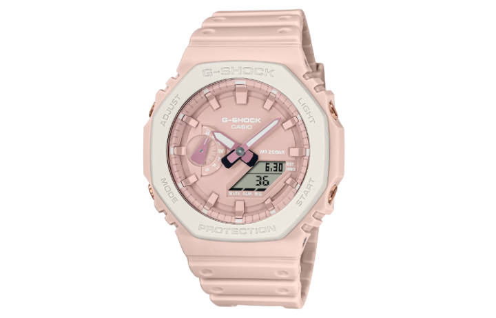 CASIO CASIO Women's Liquid Crystal/Analog Dual Display Series Pink Watch GA-2110SL-4A7