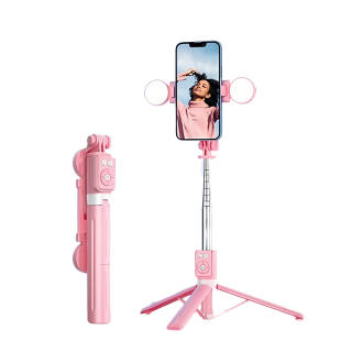 XINGSHENJIHUA YMQZPG Portable Floor Standing 360 Degrees Hidden Tripod Selfie Stick