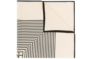 TOTEME Totême Stripe Printed Square Shaped Scarf