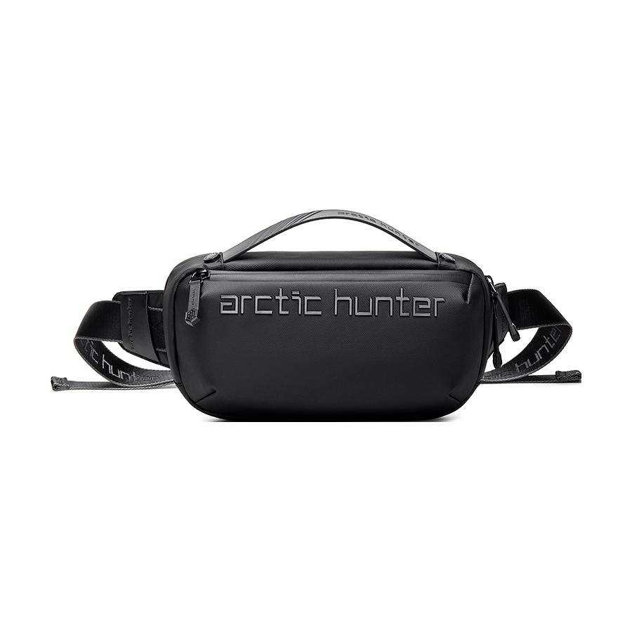 ARCTIC HUNTER Oxford Sling Bag, Crossbody Bag, Fanny Pack Medium Men's Black