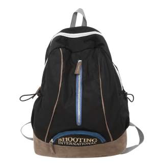 BALANG Nylon With Suede Backpack Medium Unisex Black/Green/Pink/Red/Gray
