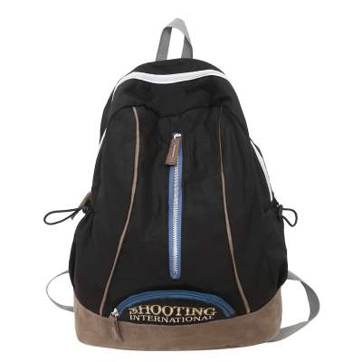 BALANG Nylon With Suede Backpack Medium Unisex Black/Green/Pink/Red/Gray