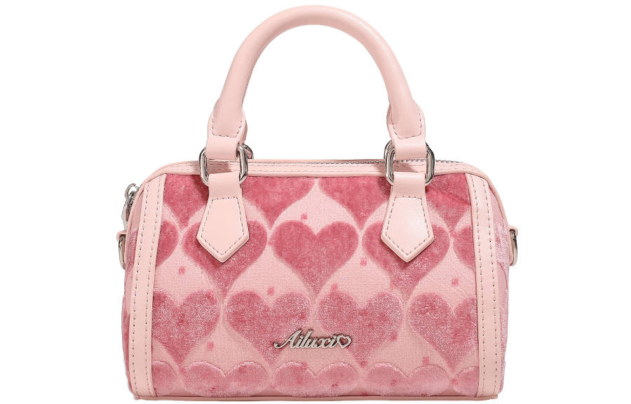 AILUXI Heart Fabric Velvet One Shoulder Handbag Regular Women's