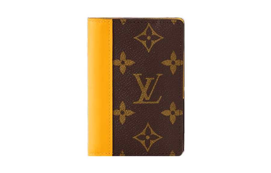LOUIS VUITTON LOUIS VUITTON Coated Canvas Wallet Regular Men's Brown & Yellow