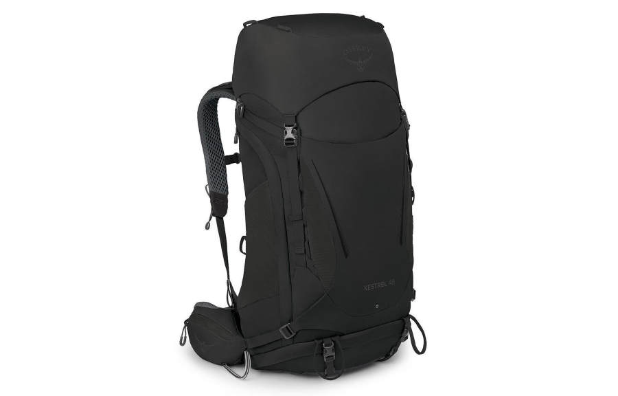 OSPREY 48L Outdoor Bags All Black Limited Edition, Recycled Material With Nylon Black Men's