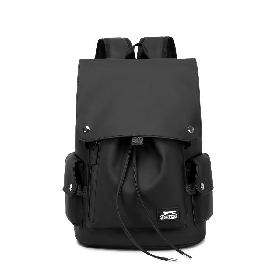 Slazenger Slazenger Pu Backpack Regular Unisex Cool Black/Army Green