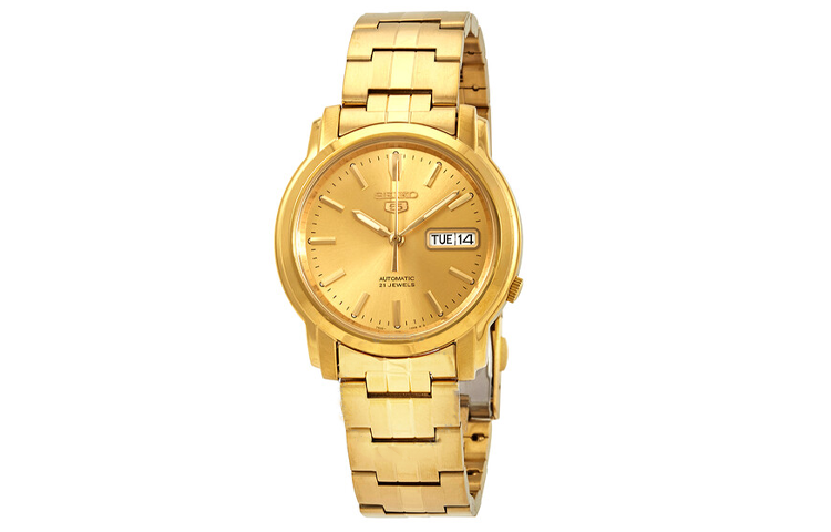 SEIKO 30m Water Resistant Automatic Mechanical Movement Stainless Steel Strap Watch Men's Watches
