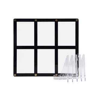 HobbyGuardian Six Spoke Screw Card Protector, Tripod, Transparent Card Display Stand Card Accessories