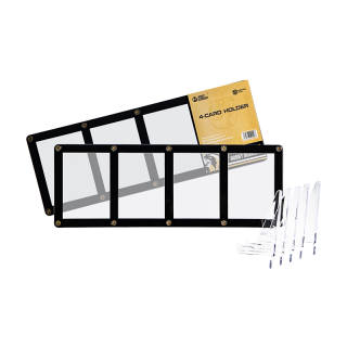 HobbyGuardian 4 Hole Screw Card Protector, Tripod, Transparent Card Display Stand Card Accessories