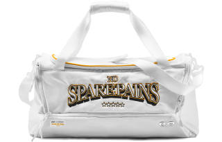 8atheist Polyester Basketball Bag, Crossbody Portable Gym Bag Large Unisex White