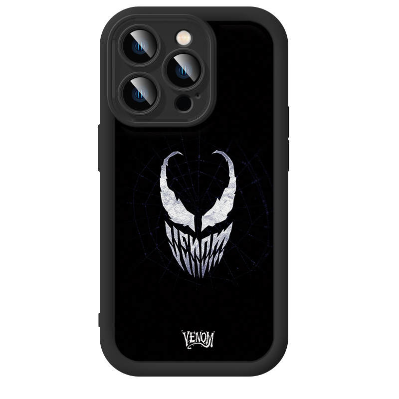 Disney Venom Collection Leather Textured Softshell Skin Friendly Impact Resistant Lens Protection Unisex Phone Cases