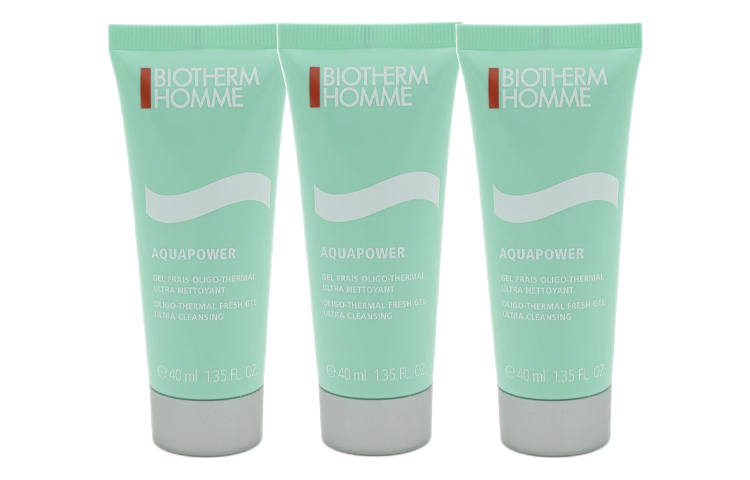 BIOTHERM Hydro Power Cleanser Sample Pack Hydrating Oil Control Cleaning Facial Cleanser 40ml*3