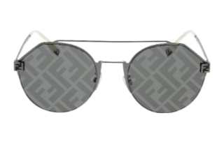 FENDI Metal Aviator Sunglasses Unisex Black