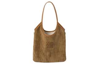 MIU MIU Corduroy Handbag Large Women's Cinnamon