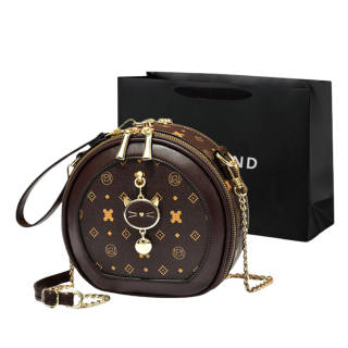 PINK·LAND Pu Small Round Crossbody Bag Regular Women's