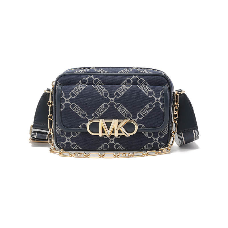 MICHAEL KORS PARKER Fabric Crossbody Bag, Shoulder Bag Women's Marine Blue