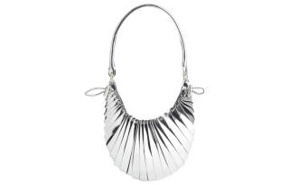 Coperni Mini Petal metallic shoulder bag