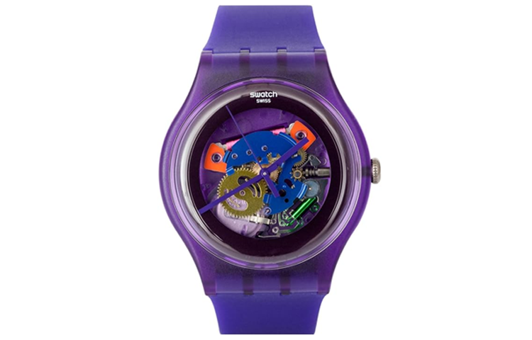 SWATCH SWATCH Unisex Purple Watch SUOV100