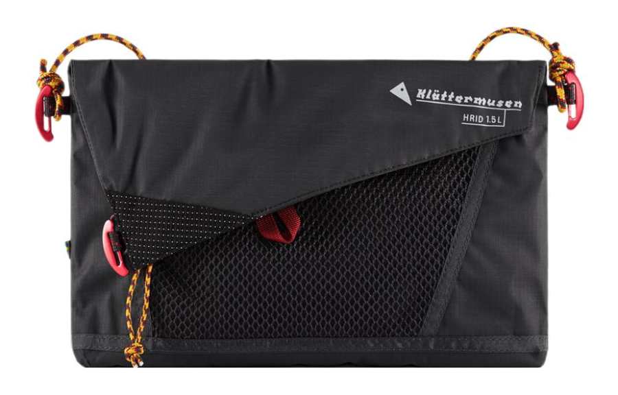 Klattermusen 1.5L One Shoulder Handbag, Crossbody Bag Recycled Polyamide Black Unisex
