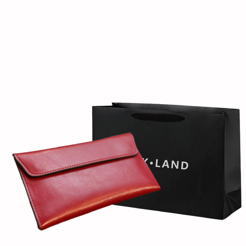 PINK·LAND Cow Leather Wallet, Card Holder, Wallet Regular Women's