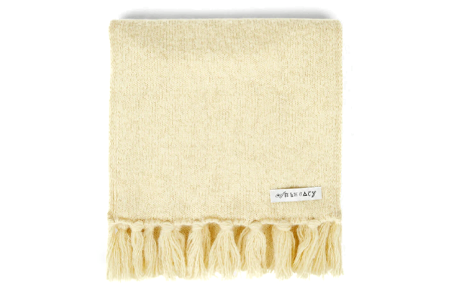 OUR LEGACY Logo-Patch Knitted Scarf