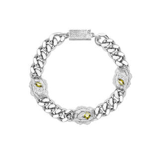 BABAMA Stainless Steel Cuban Bracelet Unisex